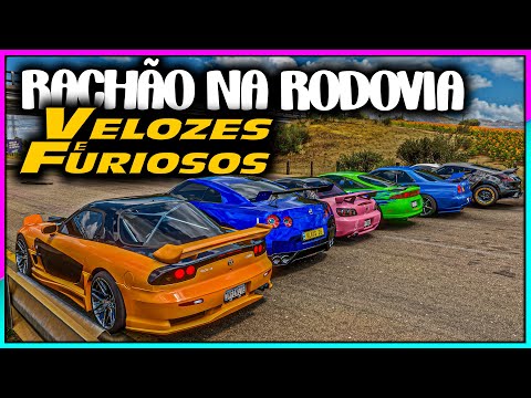 RACHÃO na RODOVIA com CARROS do VELOZES E FURIOSOS - FORZA HORIZON 5