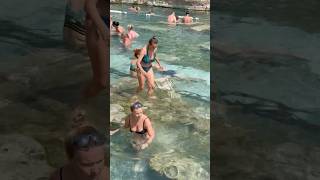 ☀️Magic Of The Cleopatra Pool Nice Pamukkale Turkey -Sunny Day? #cleopatra #pamukkale #pool