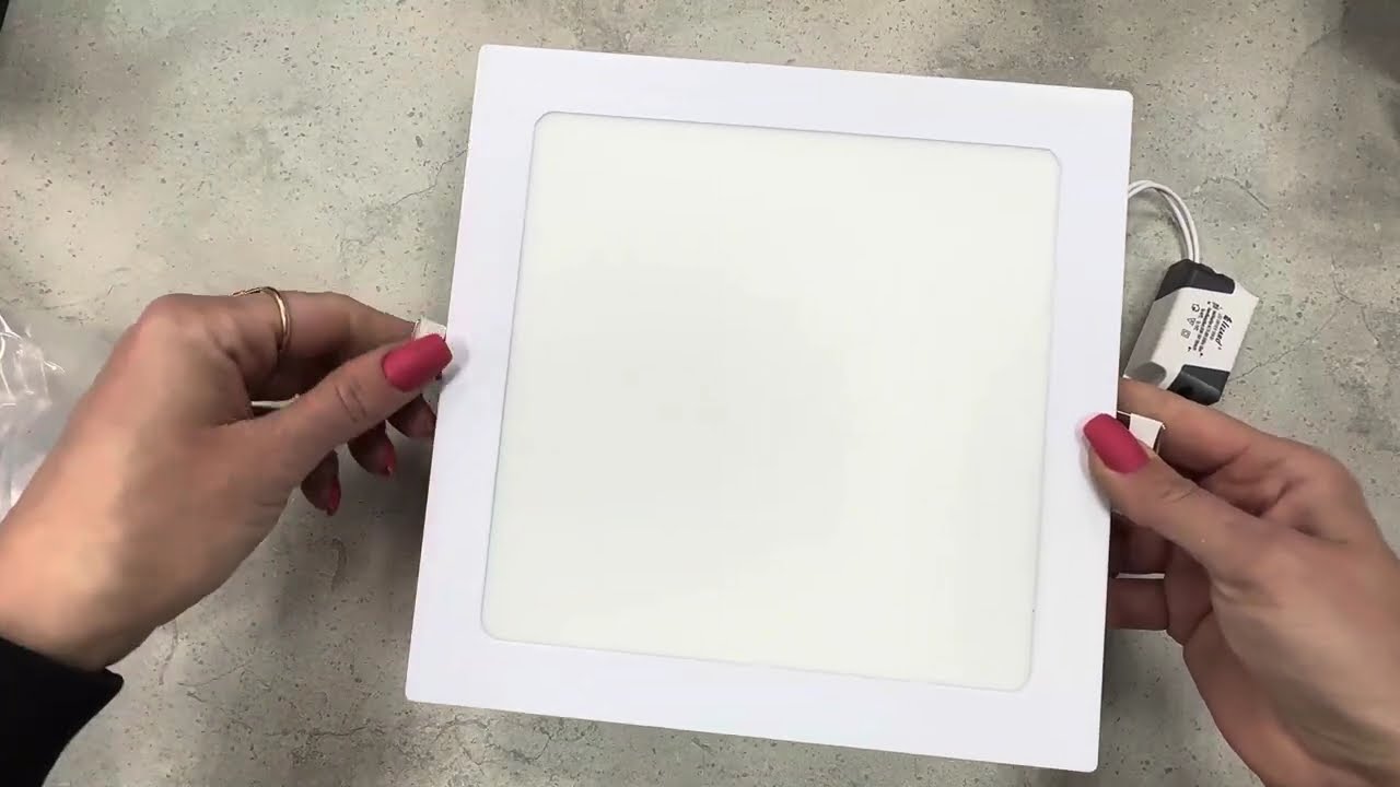 Врезная светодиодная панель LEZARD 18W 1440Lm 6400K квадрат 464RKP-18