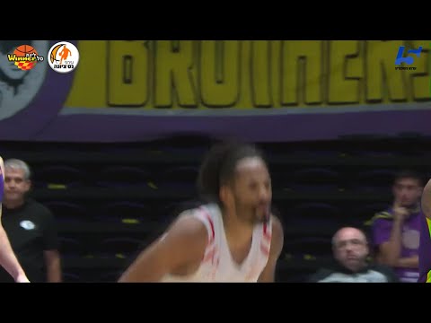 Braian Angola Points in Hapoel Unet-Credit Holon vs. Irony Ness-Ziona