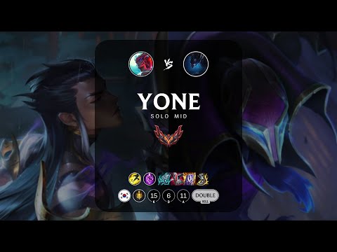 Yone Mid vs Nocturne - KR Grandmaster Patch 14.3