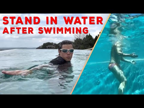 How To Stand UP in Water After Swimming - Go Back To A Standing Position When Swimming