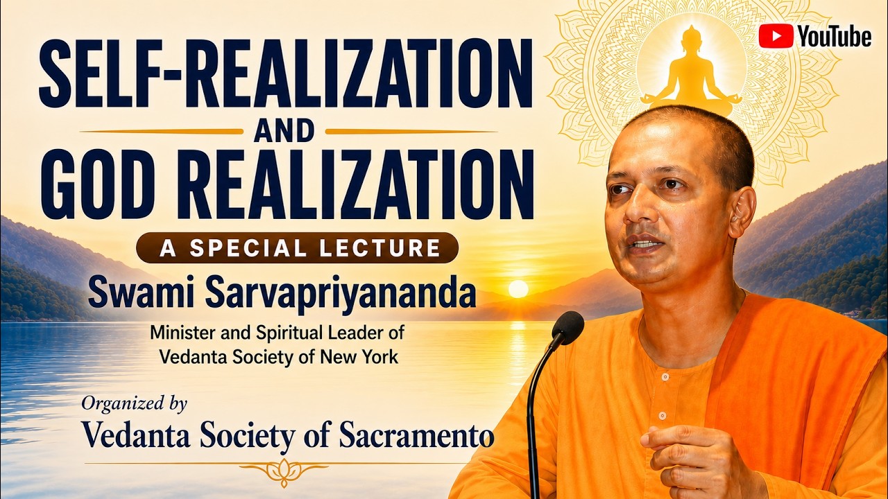 Self-Realization and God Realization || Swami Sarvapriyananda || At Sacramento