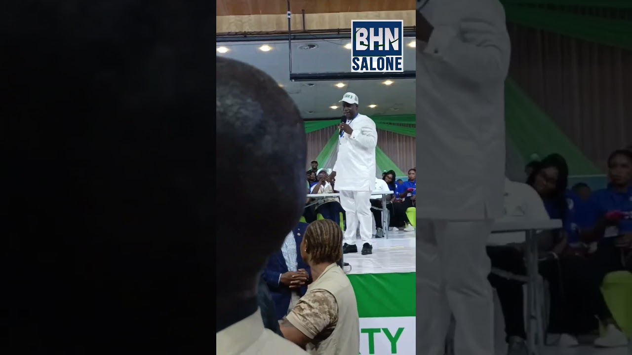 SLPP NATIONAL CHAIRMAN JIMMY BATILO SONGA DELIVERS FIRST ADDRESS TO PARTY DELEGATES