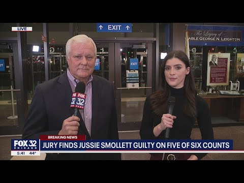 Jussie Smollett's reaction to jury finding him guilty in hate crime hoax