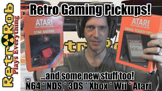Retro and Modern Game Haul FEB 2017: N64, NDS, Wii, XBOX, PS1, Atari