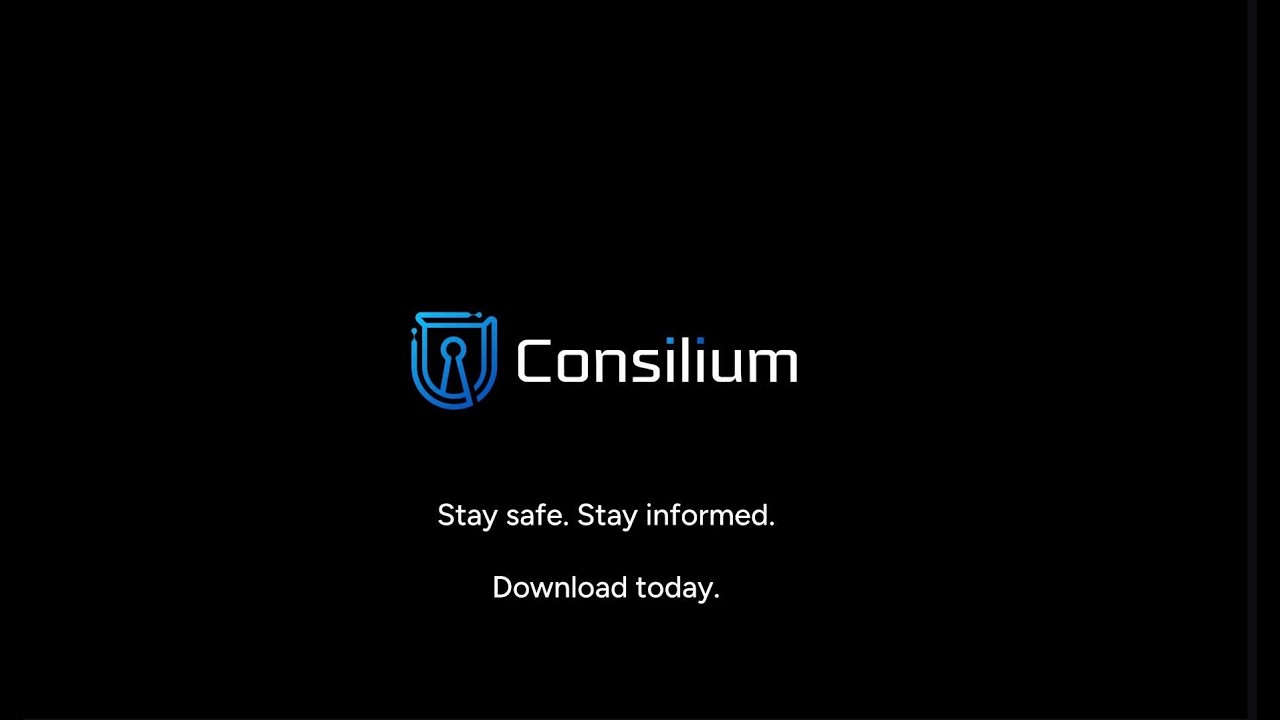 Still from the Consilium product overview, showing the app dashboard on a phone