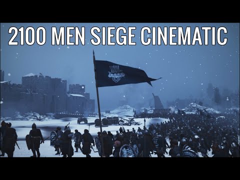 Mount&Blade 2 Bannerlord 2100 MEN Siege Cinematic Vlandia vs Sturgia l ULTRA GRAPHICS