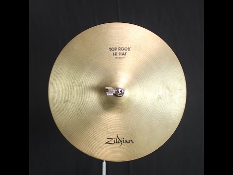 Vintage Zildjian 14" 1980's Pre-Serial A Rock Hi Hats - 1252g/1342g (video demo) image 7