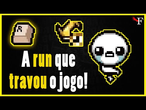 O JOGO TRAVOU SE EU ATACO, DE TANTO ITEM - THE BINDING OF ISAAC REPENTANCE - #444 PTBR