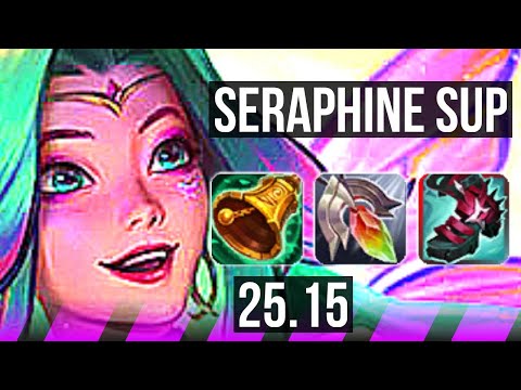 SERAPHINE & Twitch vs SHACO & Smolder (SUP) | KR Master | 25.15