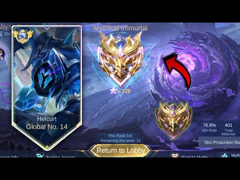 TOP GLOBAL HELCURT BEST BUILD AND ROTATION!! 😳( RANK UP FASTER? ) MLBB