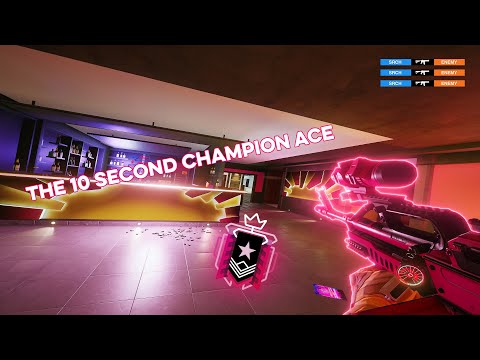 The 10 Second CHAMPION ACE Ranked Highlights - Rainbow Six Siege