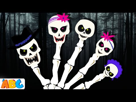 3D Skeleton Dance - Halloween Skeleton Finger Family Songs for Children