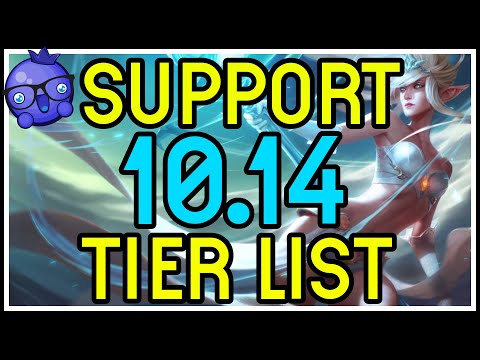 PATCH 10.14 SUPPORT TIER LIST - THE BEST SUPPORT CHAMPIONS IN LEAGUE OF LEGENDS