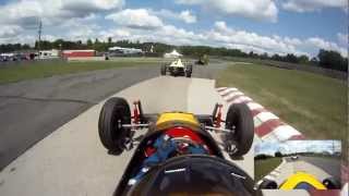 preview picture of video 'Waterford Hills Vintage Weekend Formula Vee Race 1'