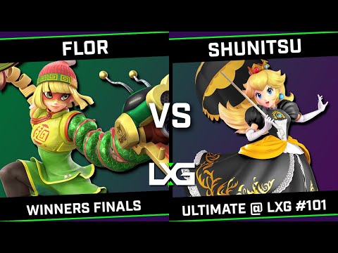 FLOR (Lucina/Min Min) vs Shunitsu (Peach/Jigglypuff) - Smash Ultimate @ LXG 101 - Winners Finals