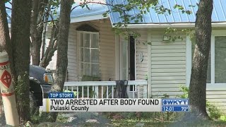 Two arrested after body found on missing man's Pulaski Co. property