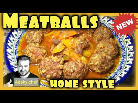 Meatballs - super easy recipe. / Home style ( Tefteli) Тефтели.
