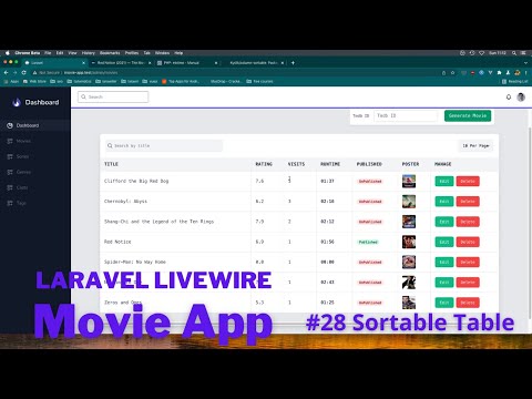 Laravel Livewire Tutorial Create Movie Website Make Your Movie App