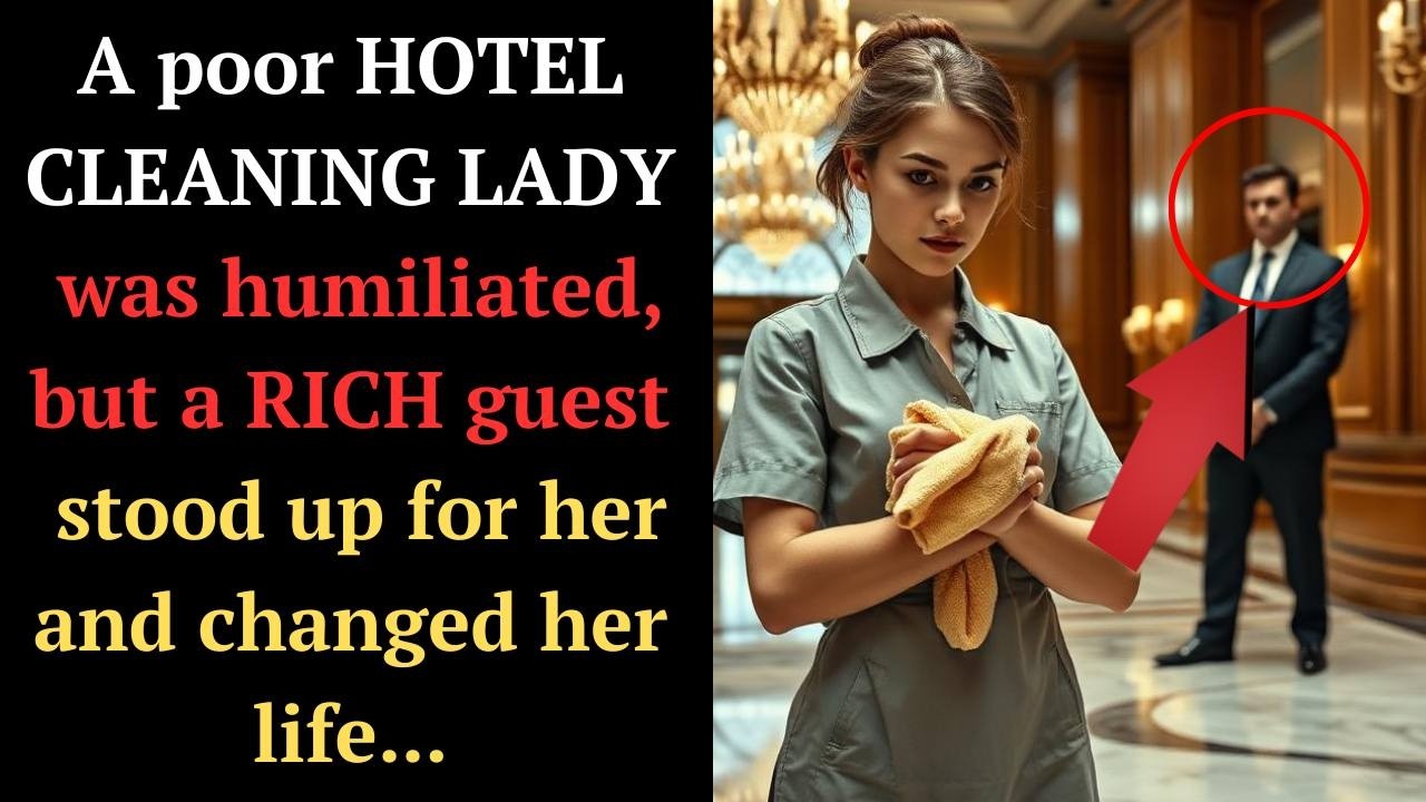 A poor HOTEL CLEANING LADY was humiliated, but a RICH guest stood up for her and changed her life...