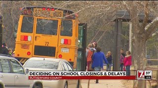 Rutherford County Close school early