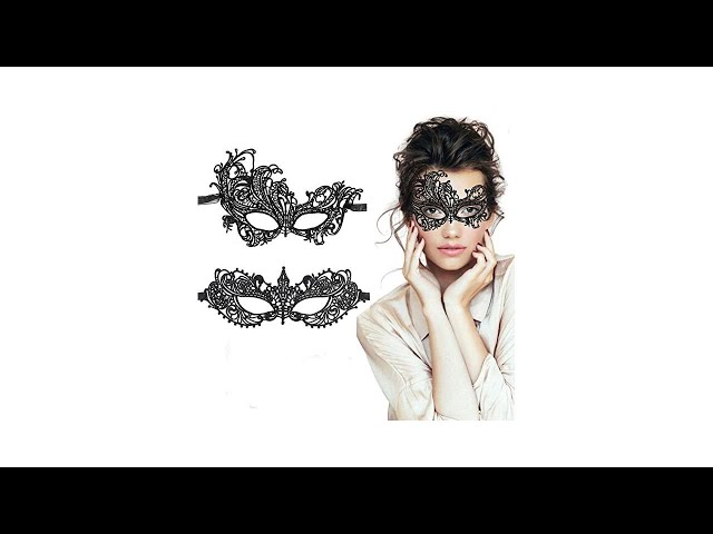 Vídeo relacionado con MYSEUNI Black Masquerade Mask for Women - Half Face Lace Mask - Phantom of the Opera Venetian Masks for Mascarade Ball Halloween Party Mardi Gras Masks Accessory