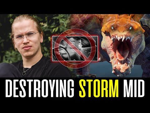 Topson 100% Destroyed STORM SPIRIT Mid w/ PRIMAL BEAST DOTA 2