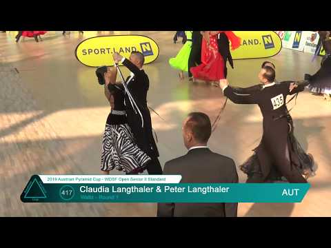 2019-02-17 WDSF Open Senior II Standard - R1 - Waltz - Langthaler-Langthaler