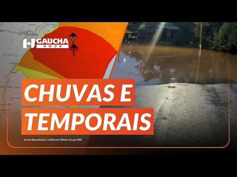 RS volta a sofrer com TEMPORAIS e INUNDAÇÕES | Gaúcha Hoje