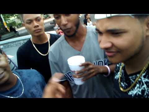 Enywey, el Blintel, Cueromacho, Maikign y La fama batalla de Freestys en el parque Duarte