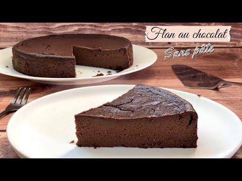 Flan pâtissier au chocolat sans pâte