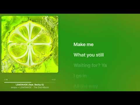 aespa - LEMONADE (Feat. Becky G) [ Lyrics + Hi-Res ]