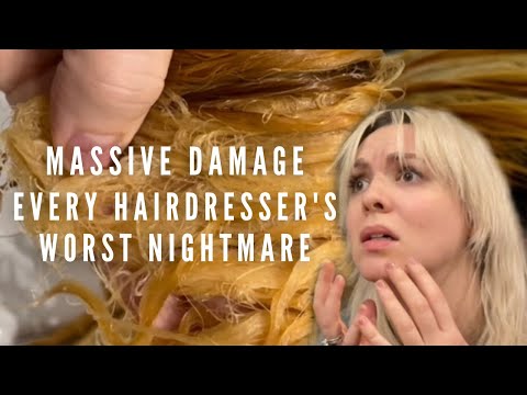 Every hairstylists NIGHTMARE: Massive damage and how I...