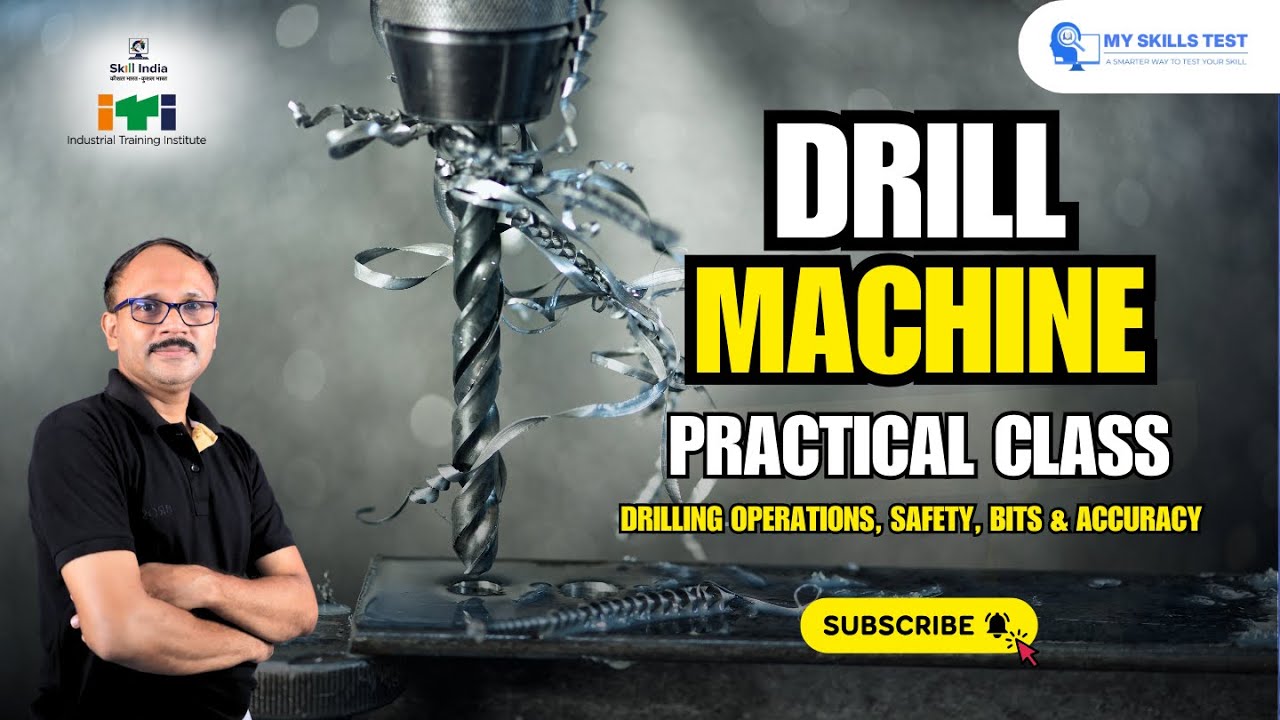 Drill Machine Practical Class | Drill Machine Handling & Safety | ITI Practical Class Step-by-Step