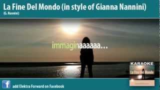 La fine del mondo - G.Nannini Karaoke