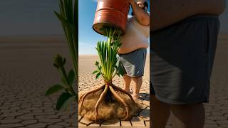 When the man picked up the drum, a strange plant grew #luckygameplay #ai #shorts