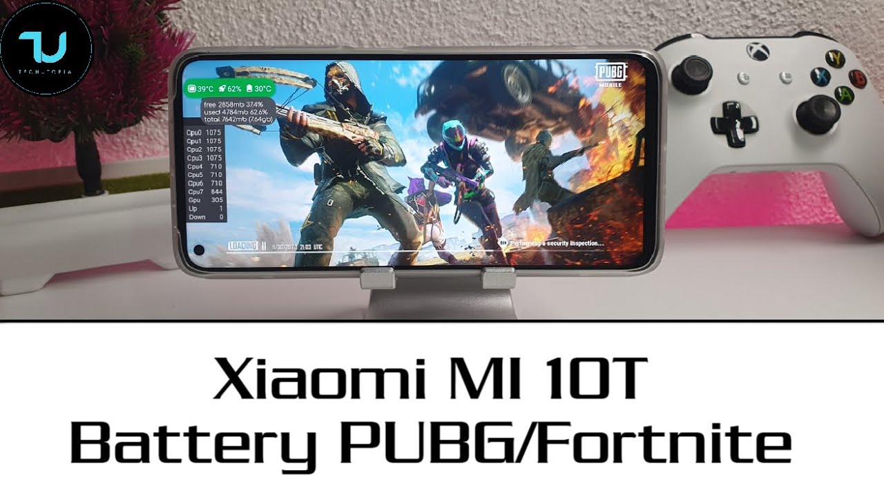 Xiaomi Mi 10T battery drain test! Gaming SOT PUBG/Fortnite! Max graphics 30-60FPS After new updates!