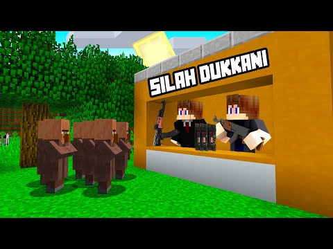 SİLAH DÜKKANI AÇTIM! - Minecraft
