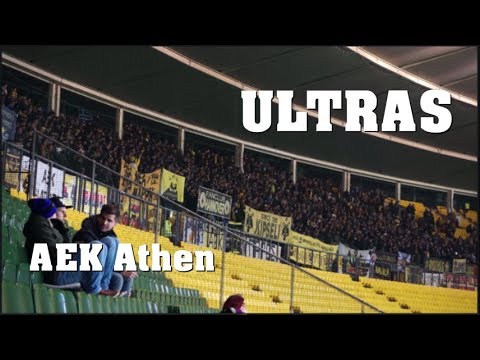ULTRAS AEK Athen in VIENNA | Europa League | 07.12.2017 -  AEK vs. Austria Wien