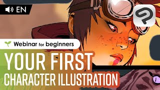 Introductions - Your first character illustration with Miki Montlló / Clip Studio Paint Webinar for beginners