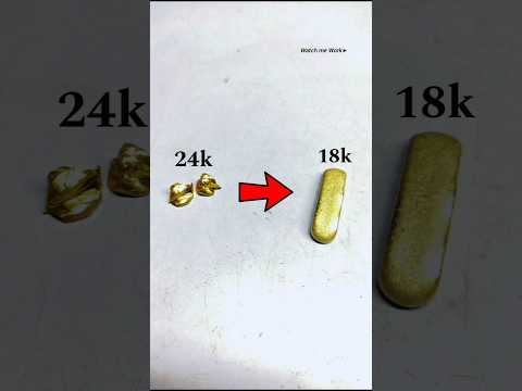 18k gold making from 24k pure gold