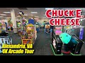 Chuck E Cheese Alexandria VA 4K Arcade Walkthrough Tour December 2024