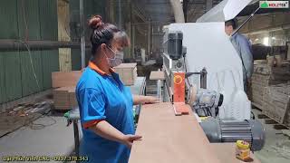 DÁN CẠNH 610A TẠI XƯỞNG BÌNH DƯƠNG CHUYÊN DÁN VENEER