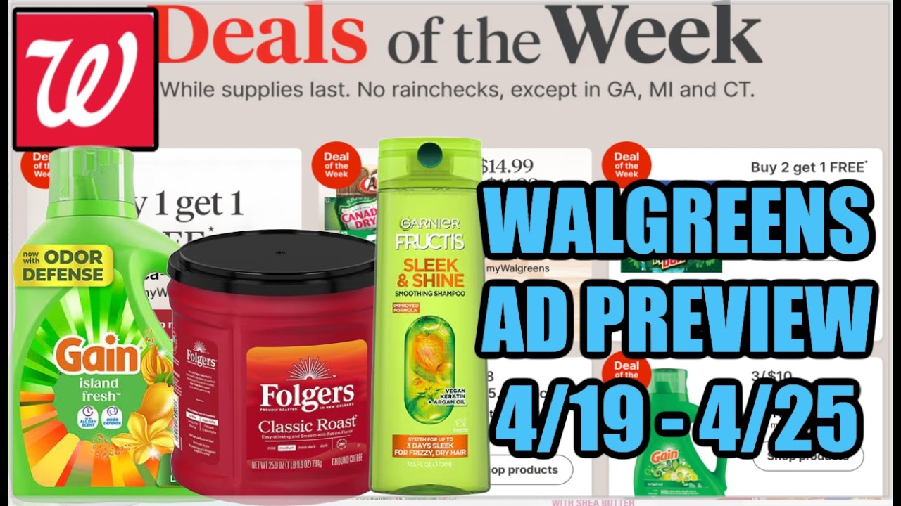 WALGREENS AD PREVIEW (4/19 - 4/25)