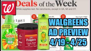 WALGREENS AD PREVIEW (4/19 - 4/25)