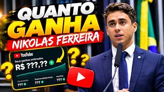 QUANTO GANHA O CANAL DO NIKOLAS FERREIRA | GANHOS REAIS 2026
