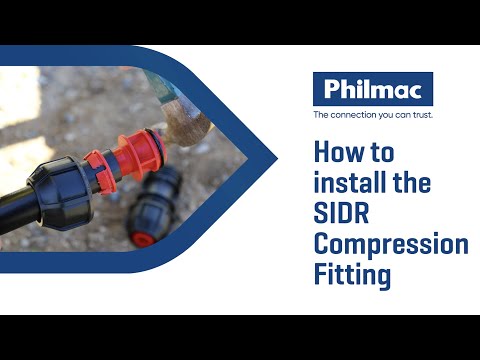 How to install the Philmac SIDR Compression Coupling 