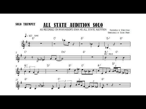 Ryan Kisor - All State Audition Solo (Bb) Transcription