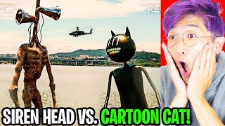 LANKYBOX Reacts To SIRENHEAD vs. CARTOON CAT! (INSANE REAL LIFE FOOTAGE!) video